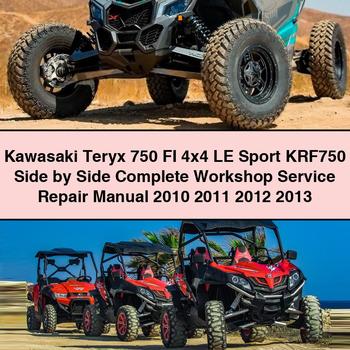 Kawasaki Teryx 750 FI 4x4 LE Sport KRF750 Side by Side Workshop Service Repair Manual 2010-2013 PDF