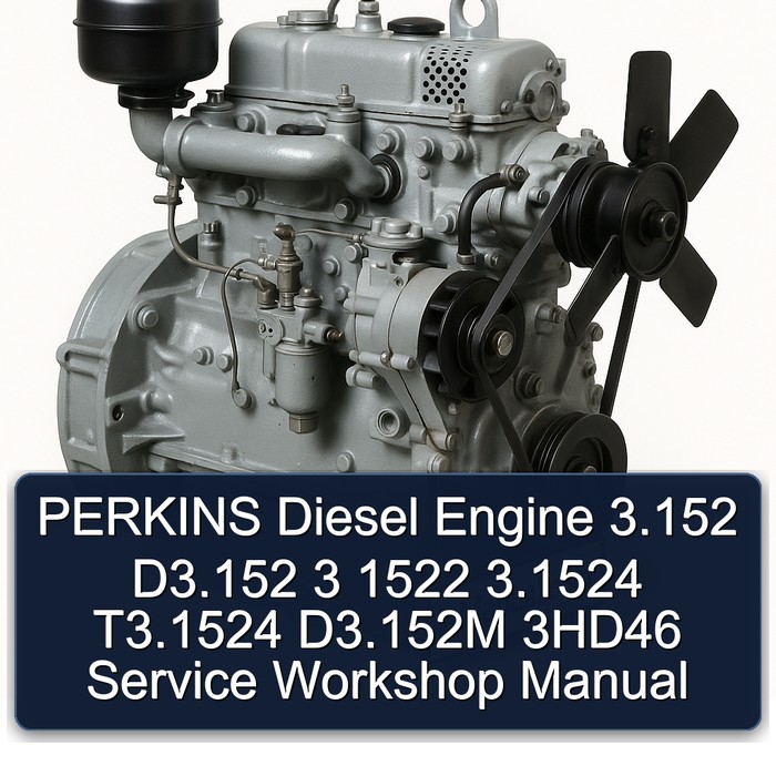 PERKINS Diesel Engine 3.152 D3.152 3 1522 3.1524 T3.1524 D3.152M 3HD46 Service Workshop Manual