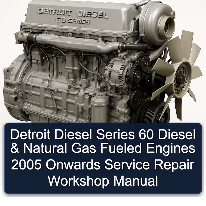 Detroit Diesel Series 60 Diesel & Natural Gas Fueled Engines 2005 Onwards Service Repair Workshop Manual