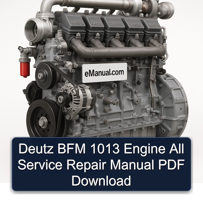 Deutz BFM 1013 Engine All Service Repair Manual PDF Download