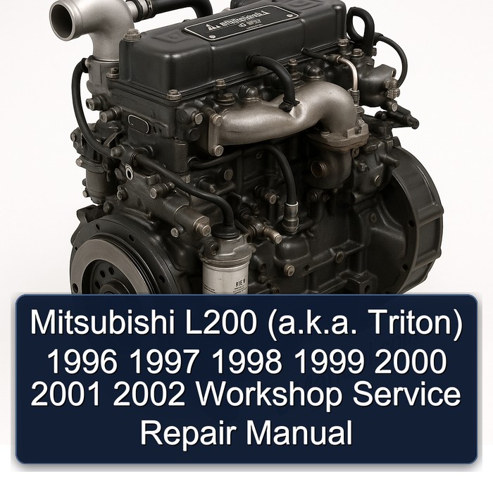 Mitsubishi L200 (a.k.a. Triton) 1996 1997 1998 1999 2000 2001 2002 Workshop Service Repair Manual