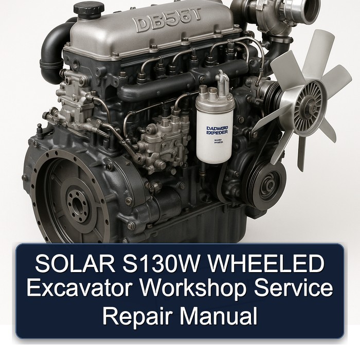 SOLAR S130W WHEELED Excavator Workshop Service Repair Manual