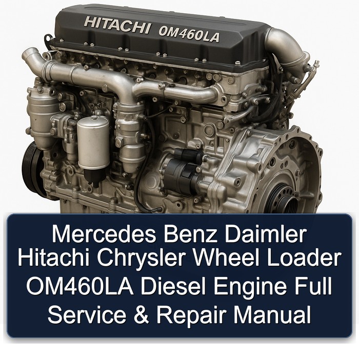 Mercedes Benz Daimler Hitachi Chrysler Wheel Loader OM460LA Diesel Engine Full Service & Repair Manual