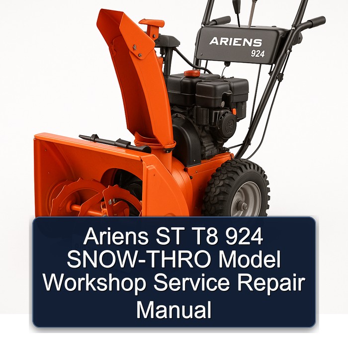 Ariens ST T8 924 SNOW-THRO Model Workshop Service Repair Manual