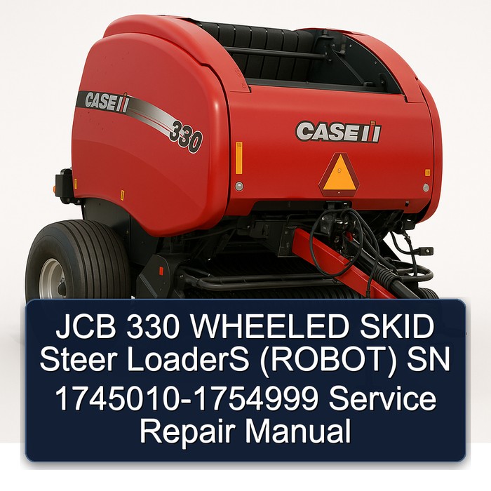 JCB 330 WHEELED SKID Steer LoaderS (ROBOT) SN 1745010-1754999 Service Repair Manual