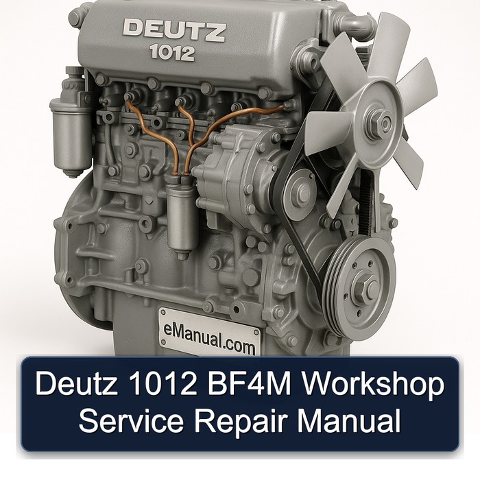Deutz 1012 BF4M Workshop Service Repair Manual