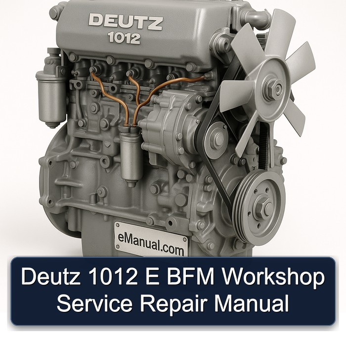 Deutz 1012 E BFM Workshop Service Repair Manual