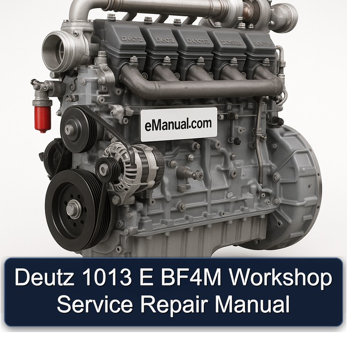 Deutz 1013 E BF4M Workshop Service Repair Manual