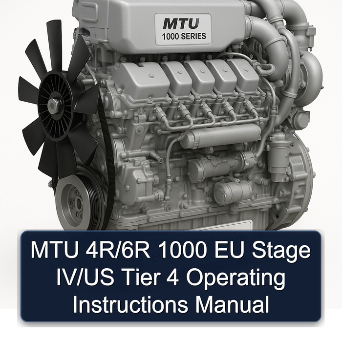 MTU 4R/6R 1000 EU Stage IV/US Tier 4 Operating Instructions Manual