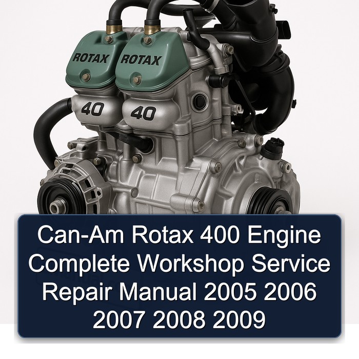Can-Am Rotax 400 Engine Complete Workshop Service Repair Manual 2005 2006 2007 2008 2009