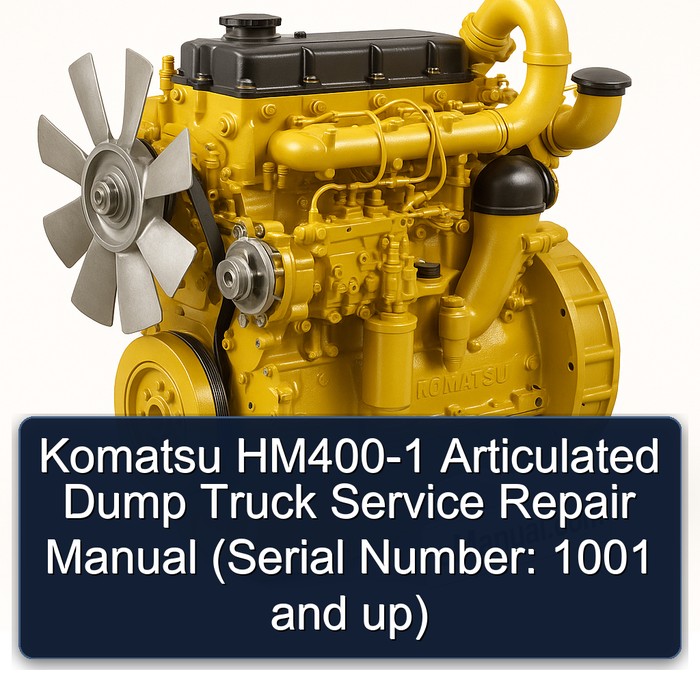 Komatsu HM400-1 Articulated Dump Truck Service Repair Manual (Serial Number: 1001 and up)