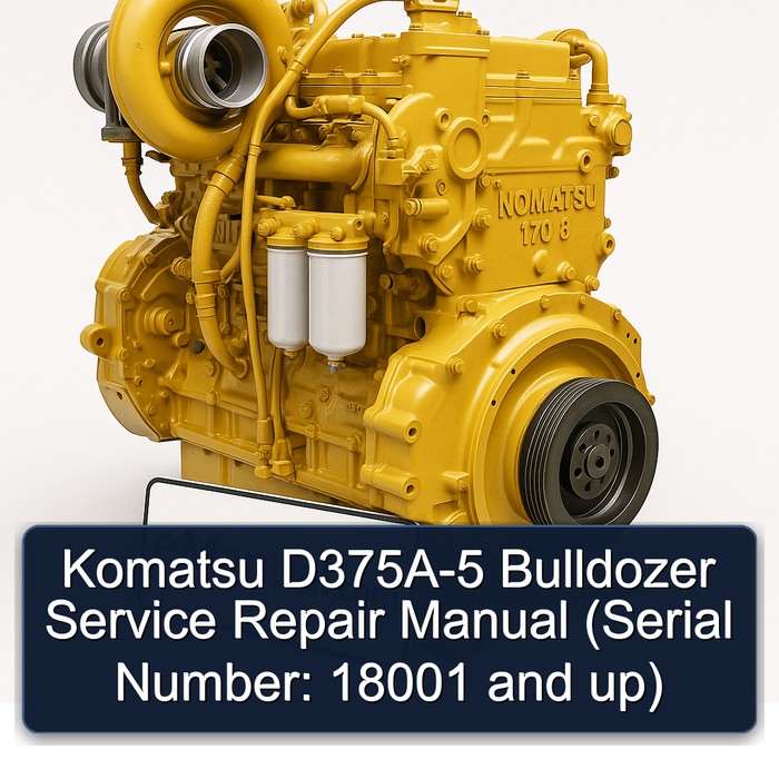 Komatsu D375A-5 Bulldozer Service Repair Manual (Serial Number: 18001 and up)