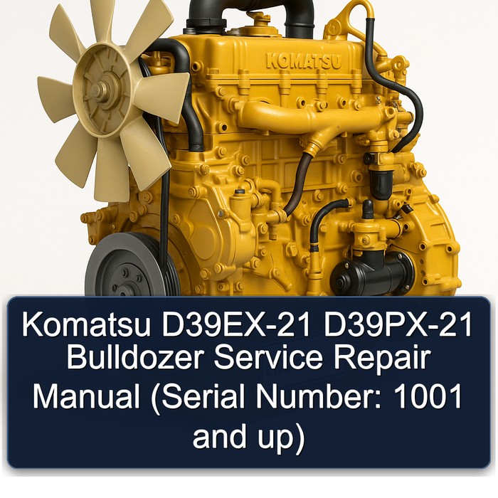 Komatsu D39EX-21 D39PX-21 Bulldozer Service Repair Manual (Serial Number: 1001 and up)