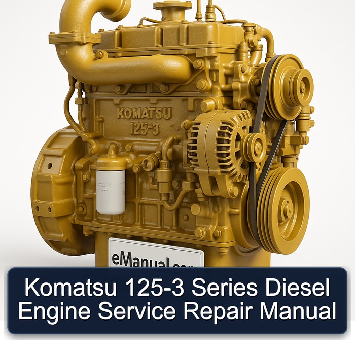 Komatsu 125-3 Series Diesel Engine Service Repair Manual