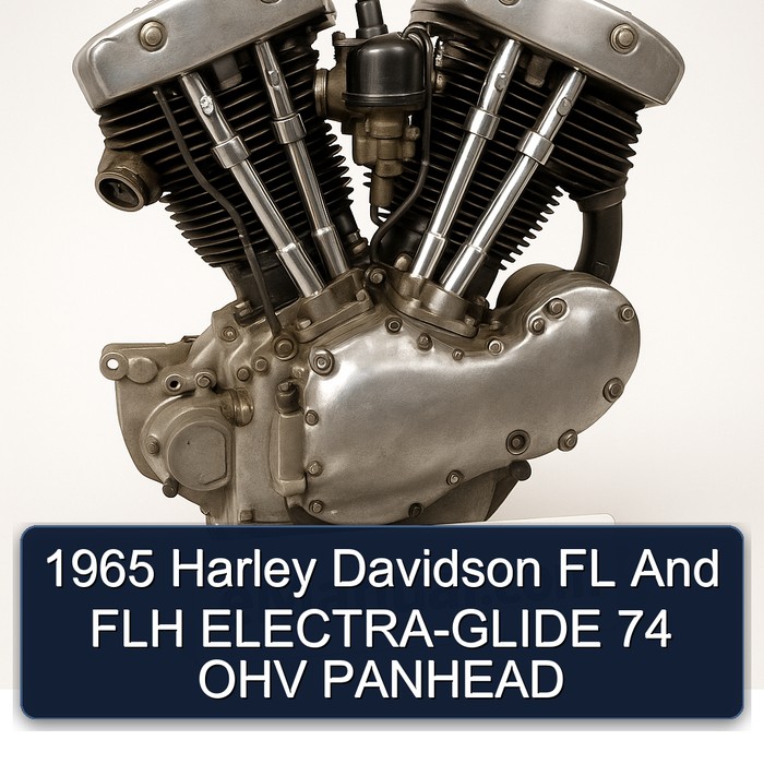 1965 Harley Davidson FL And FLH ELECTRA-GLIDE 74 OHV PANHEAD