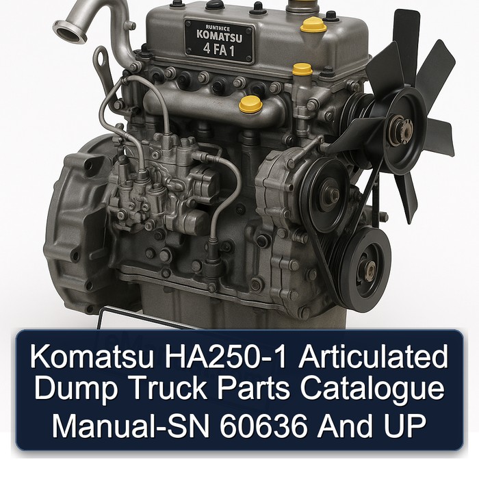 Komatsu HA250-1 Articulated Dump Truck Parts Catalogue Manual-SN 60636 And UP