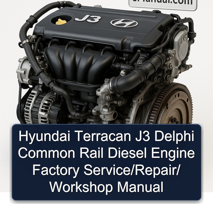 Hyundai Terracan J3 Delphi Common Rail Diesel Engine Factory Service/Repair/ Workshop Manual