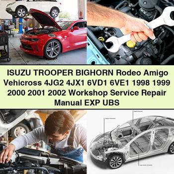 Isuzu Trooper Bighorn Rodeo Amigo Vehicross 4JG2 4JX1 6VD1 6VE1 1998-2002 Workshop Service Repair Manual