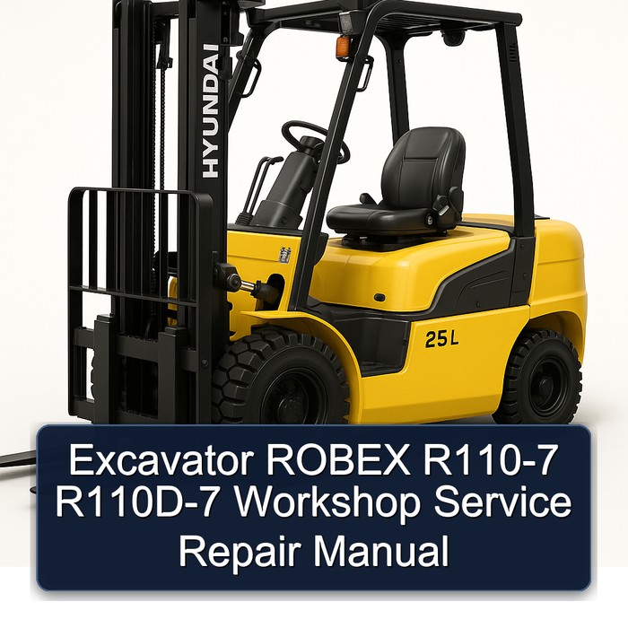 Manual de Servicio y Reparación - Excavadora ROBEX R110-7 R110D-7