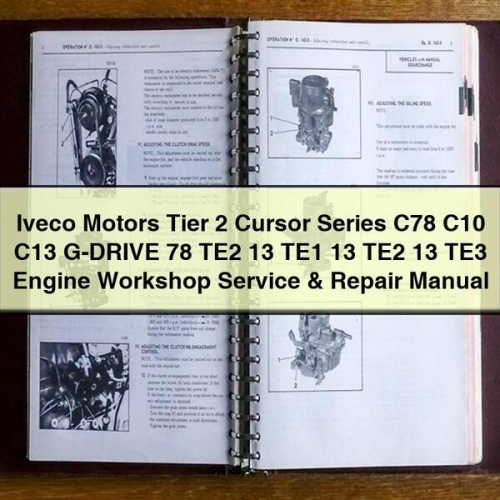 Iveco Motors Tier 2 Cursor Series C78/C10/C13 G-DRIVE Engine Workshop Service & Repair Manual (PDF Download)