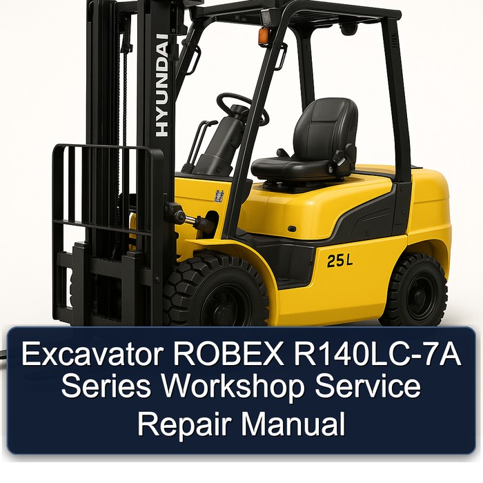 Excavator ROBEX R140LC-7A Series Workshop Manual de servicio y reparación