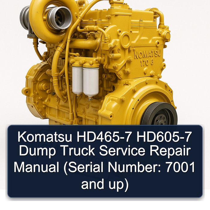 Komatsu HD465-7 HD605-7 Dump Truck Service Repair Manual (Serial Number: 7001 and up)