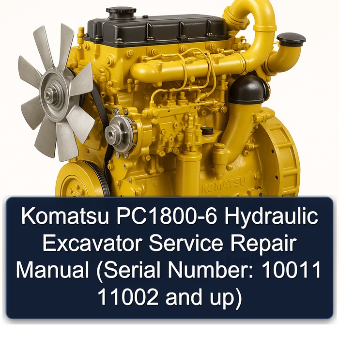 Komatsu PC1800-6 Hydraulic Excavator Service Repair Manual (Serial Number: 10011 11002 and up)