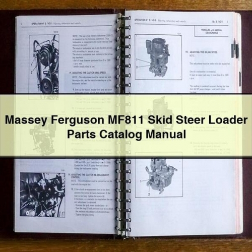 Massey Ferguson MF811 Skid Steer Loader Parts Catalog Manual PDF Download - Click Image to Close