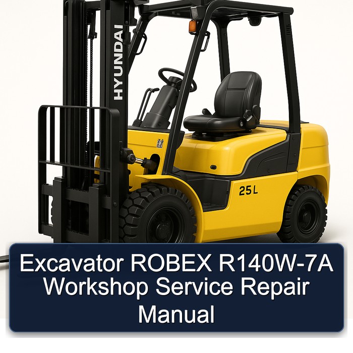 Excavator ROBEX R140W-7A Workshop Manual de servicio y reparación