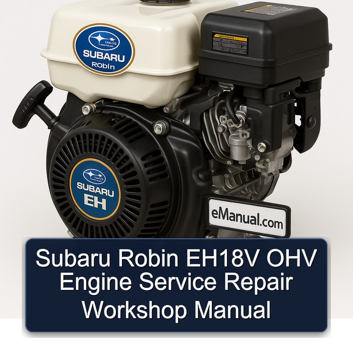 Subaru Robin EH18V OHV Engine Service Repair Workshop Manual