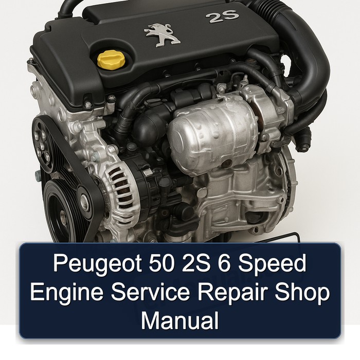 Peugeot 50 2S 6 Speed Engine Service Repair Shop Manual