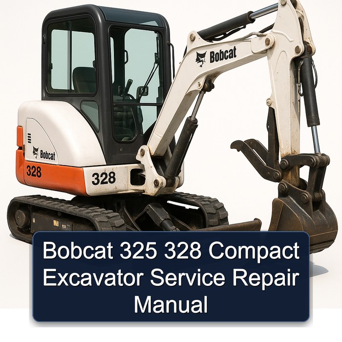 Bobcat 325 328 Compact Excavator Service Repair Manual