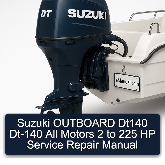 Suzuki OUTBOARD Dt140 Dt-140 All Motors 2 to 225 HP Service Repair Manual