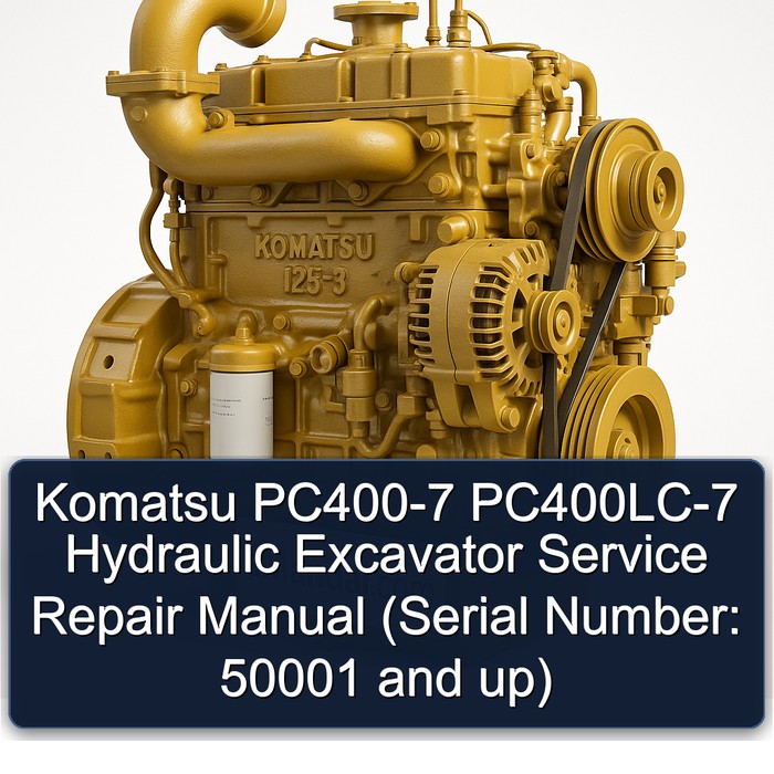 Komatsu PC400-7 PC400LC-7 Hydraulic Excavator Service Repair Manual (Serial Number: 50001 and up)