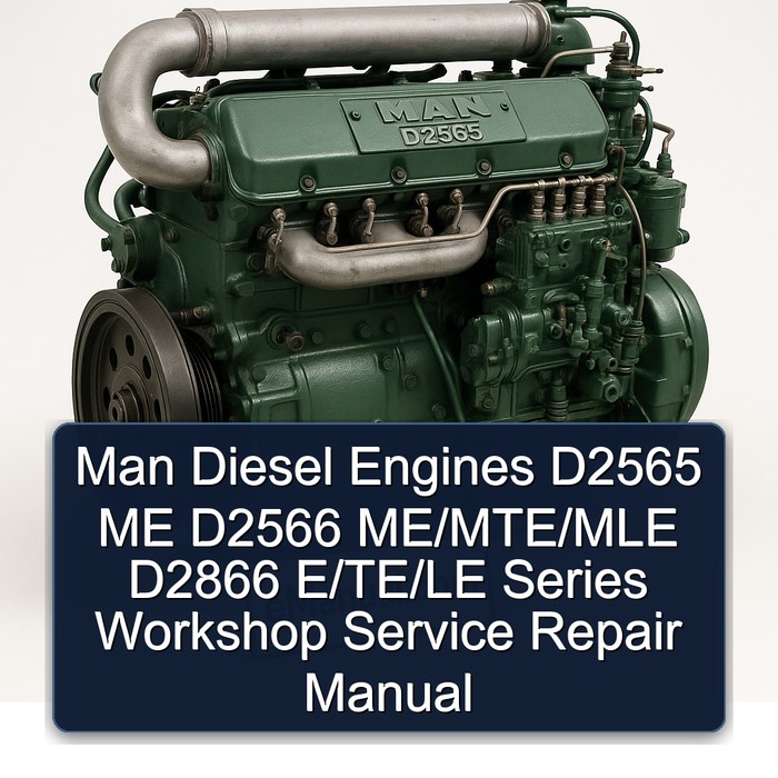 Man Diesel Engines D2565 ME D2566 ME/MTE/MLE D2866 E/TE/LE Series Workshop Service Repair Manual