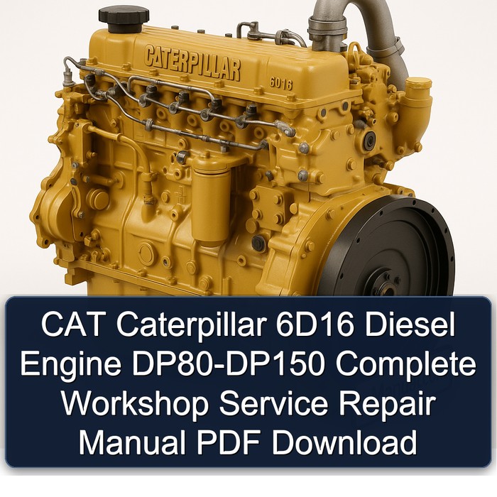 CAT Caterpillar 6D16 Diesel Engine DP80-DP150 Complete Workshop Service Repair Manual PDF Download
