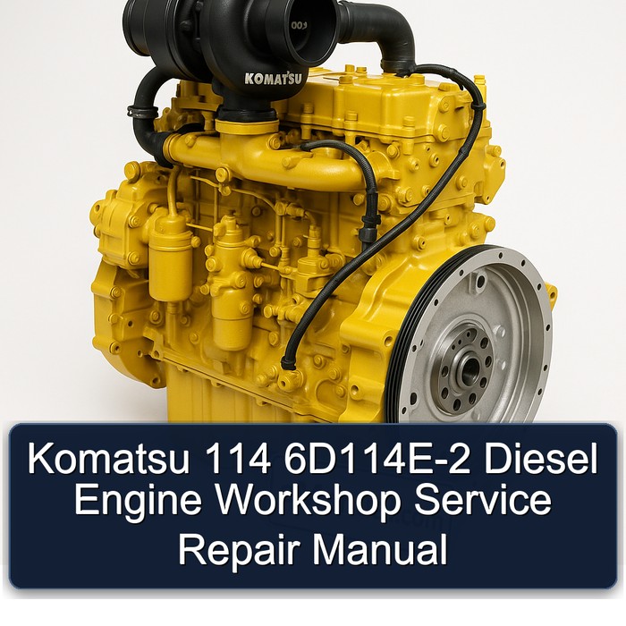 Komatsu 114 6D114E-2 Diesel Engine Workshop Service Repair Manual