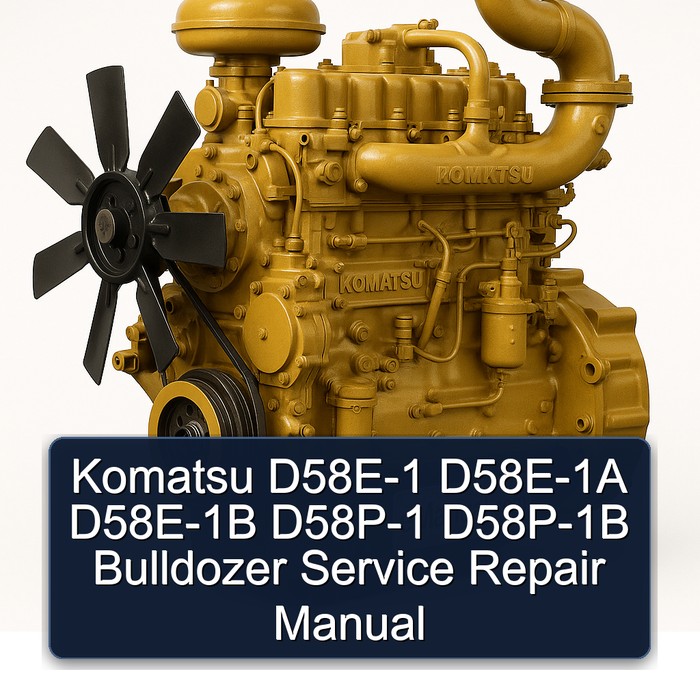 Komatsu D58E-1 D58E-1A D58E-1B D58P-1 D58P-1B Bulldozer Service Repair Manual
