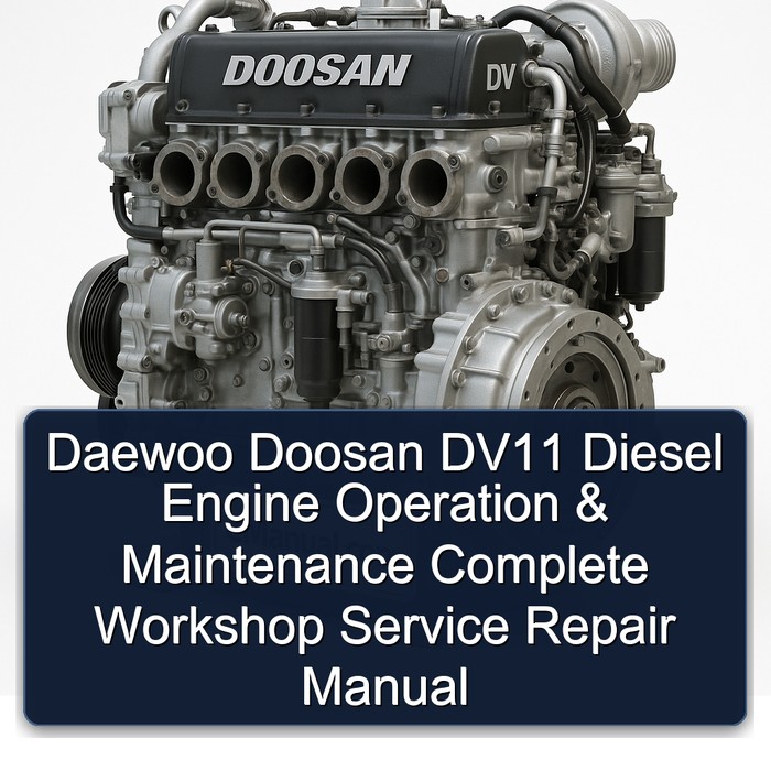 Daewoo Doosan DV11 Diesel Engine Operation & Maintenance Complete Workshop Service Repair Manual