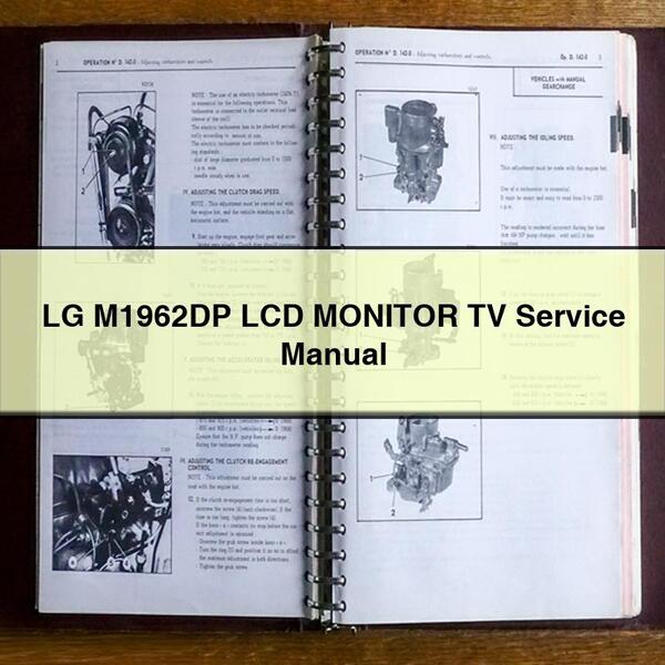 LG M1962DP LCD MONITOR TV Service Repair Manual