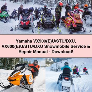 Yamaha VX500(E)U/STU/DXU VX600(E)U/STU/DXU Snowmobile Service & Repair Manual-PDF
