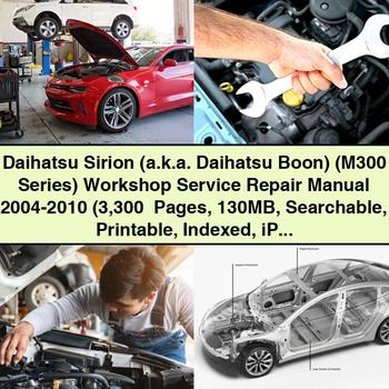 Daihatsu Sirion (M300 Series) Workshop Service Repair Manual 2004-2010