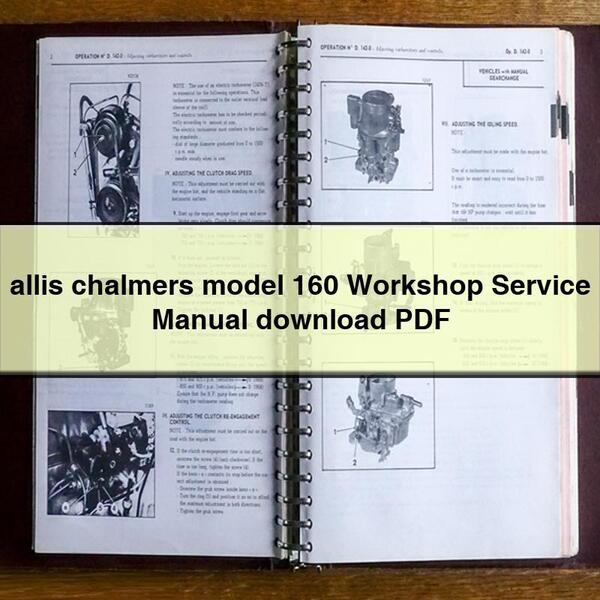 allis chalmers model 160 Workshop Service Manual download PDF