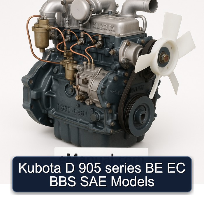 Kubota D 905 series BE EC BBS SAE Models