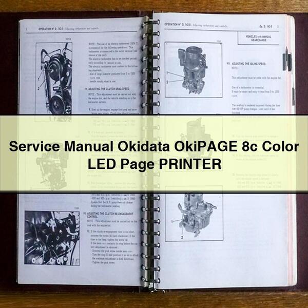 Service Repair Manual Okidata OkiPAGE 8c Color LED Page PRINTER