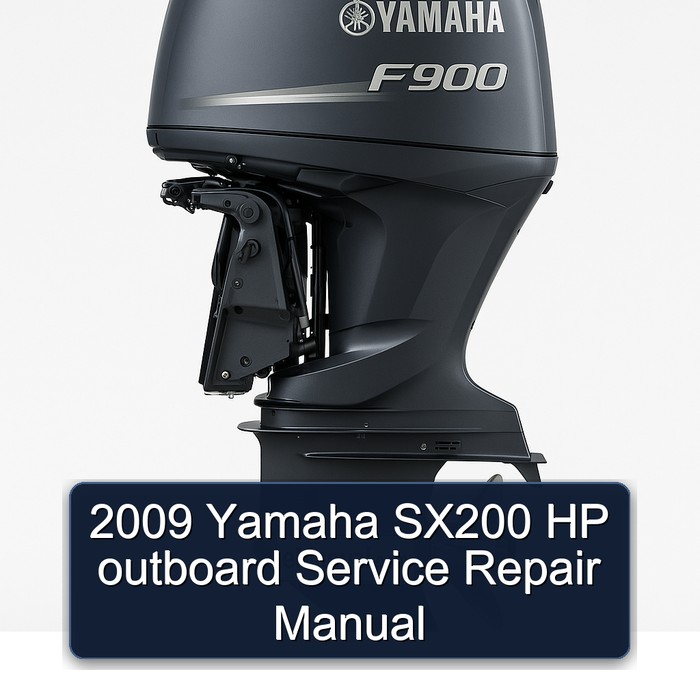 2009 Yamaha SX200 HP outboard Service Repair Manual