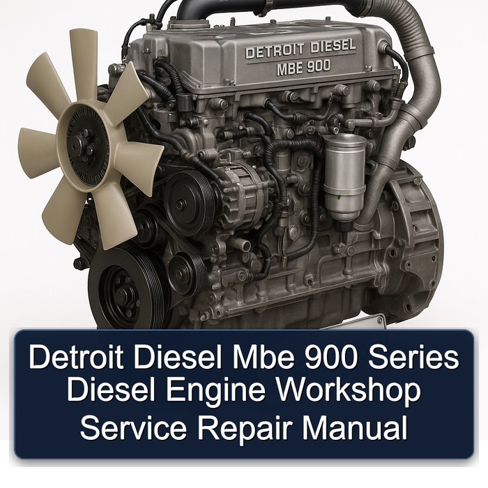 Detroit Diesel Mbe 900 Series Diesel Engine Workshop Service Repair Manual