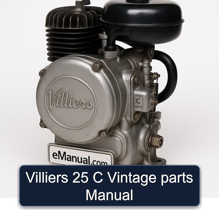 Villiers 25 C Vintage parts Manual