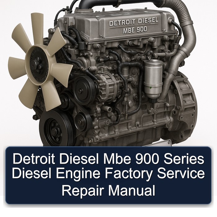 Detroit Diesel Mbe 900 Series Diesel Engine Factory Service Repair Manual