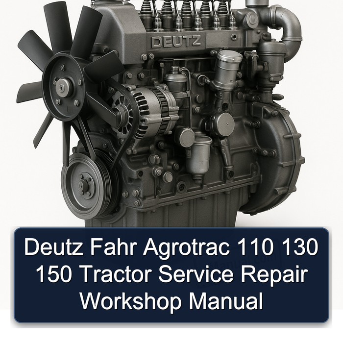 Deutz Fahr Agrotrac 110 130 150 Tractor Service Repair Workshop Manual